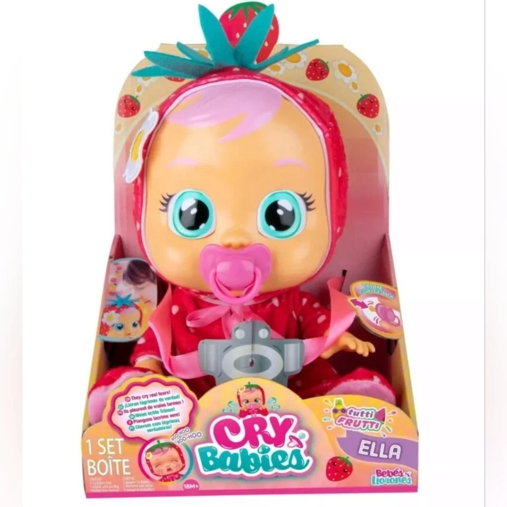 Cry Babies Ella Tutti Frutti Strawberry Doll